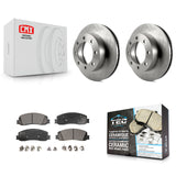 Front Disc Brake Rotors And Ceramic Pads Kit For Ford F-350 Super Duty F-250 4WD