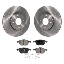 Charger l&#39;image dans la galerie, Front Disc Brake Rotors And Ceramic Pads Kit For 2005-2007 Ford Focus