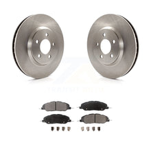 Load image into Gallery viewer, Front Disc Brake Rotors And Ceramic Pads Kit For Ford Mustang