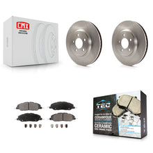 Charger l'image dans la galerie, Front Disc Brake Rotors And Ceramic Pads Kit For Ford Mustang