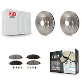 Front Disc Brake Rotors And Ceramic Pads Kit For Ford Mustang