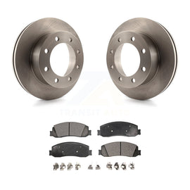 [Front] 2012 Ford F-350 Super Duty 4WD Premium OE Brake Rotors & Ceramic Pads Kit For Max Braking