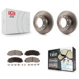 [Front] 2011 Ford F-350 Super Duty 4WD Premium OE Brake Rotors & Ceramic Pads Kit For Max Braking
