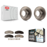 [Front] 2013 Ford F-350 Super Duty 4WD Premium OE Brake Rotors & Ceramic Pads Kit For Max Braking