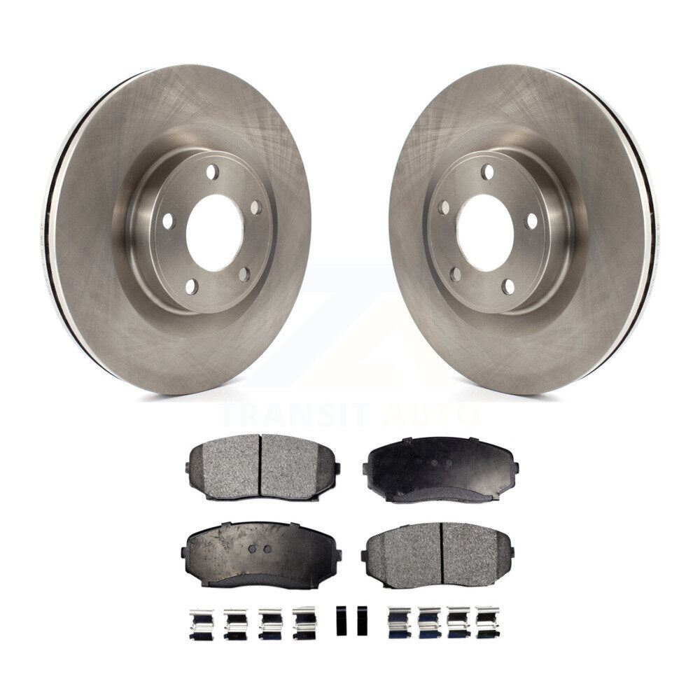 Front Disc Brake Rotors And Ceramic Pads Kit For Ford Edge Lincoln MKX