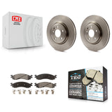 [Front] 2010-2012 Ford Taurus SHO Premium OE Brake Rotors & Ceramic Pads Kit For Max Braking