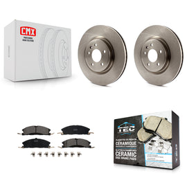 Front Brake Rotor Ceramic Pad Kit For Ford Explorer Sport With Heavy Duty Brakes