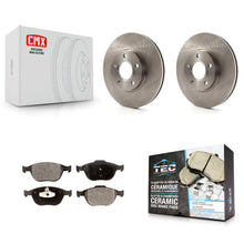 Charger l'image dans la galerie, [Front] 2010-2013 Ford Transit Connect Premium OE Brake Rotors &amp; Ceramic Pads Kit For Max Braking