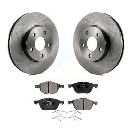 Front Disc Brake Rotors And Ceramic Pads Kit For Ford Focus C-Max