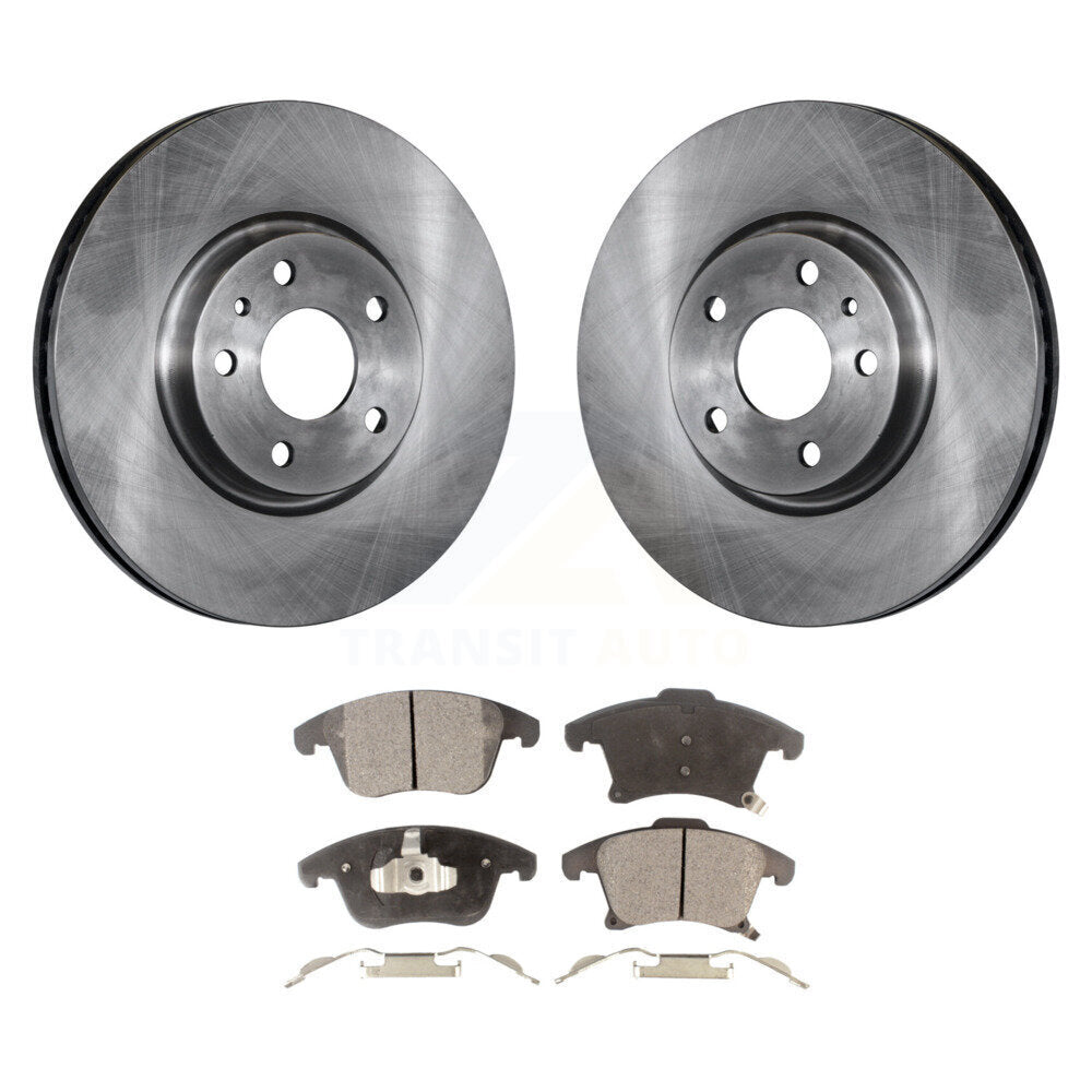 Front Disc Brake Rotors And Ceramic Pads Kit For Ford Fusion Lincoln MKZ