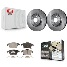 Charger l'image dans la galerie, Front Disc Brake Rotors And Ceramic Pads Kit For Ford Fusion Lincoln MKZ