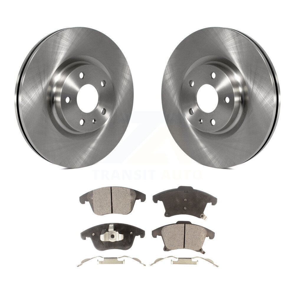 Front Disc Brake Rotors And Ceramic Pads Kit For Ford Fusion Lincoln MKZ