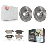 Front Disc Brake Rotors And Ceramic Pads Kit For Ford Fusion Lincoln MKZ