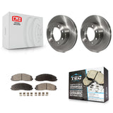 Front Disc Brake Rotor And Ceramic Pad Kit For Ford F-250 Super Duty F-350 F-450