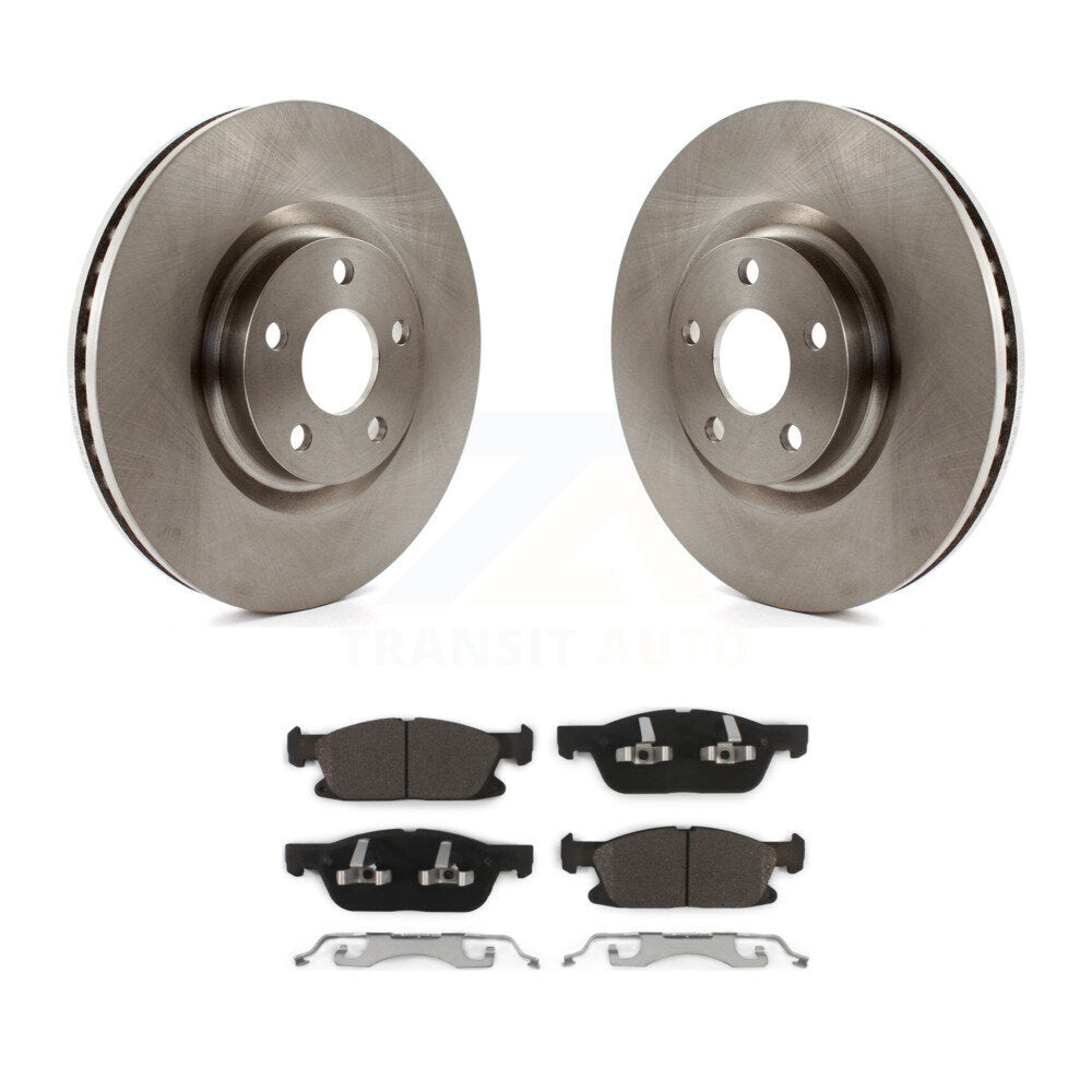 Front Disc Brake Rotors And Ceramic Pads Kit For Ford Edge