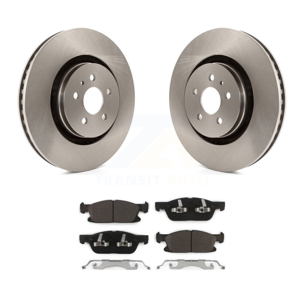 Front Disc Brake Rotors And Ceramic Pads Kit For Ford Edge Lincoln MKX Nautilus