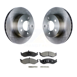 Front Brake Rotor & Ceramic Pad Kit For Jeep Wrangler Cherokee Grand Comanche TJ