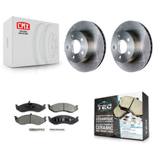 Charger l'image dans la galerie, Front Brake Rotor &amp; Ceramic Pad Kit For Jeep Wrangler Cherokee Grand Comanche TJ