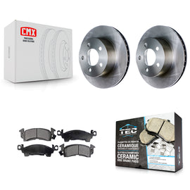 Front Brake Rotors Ceramic Pad Kit For Jeep Grand Wagoneer 3.203