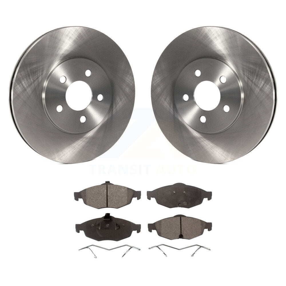 Front Disc Brake Rotors And Ceramic Pads Kit For Chrysler Sebring Dodge Stratus