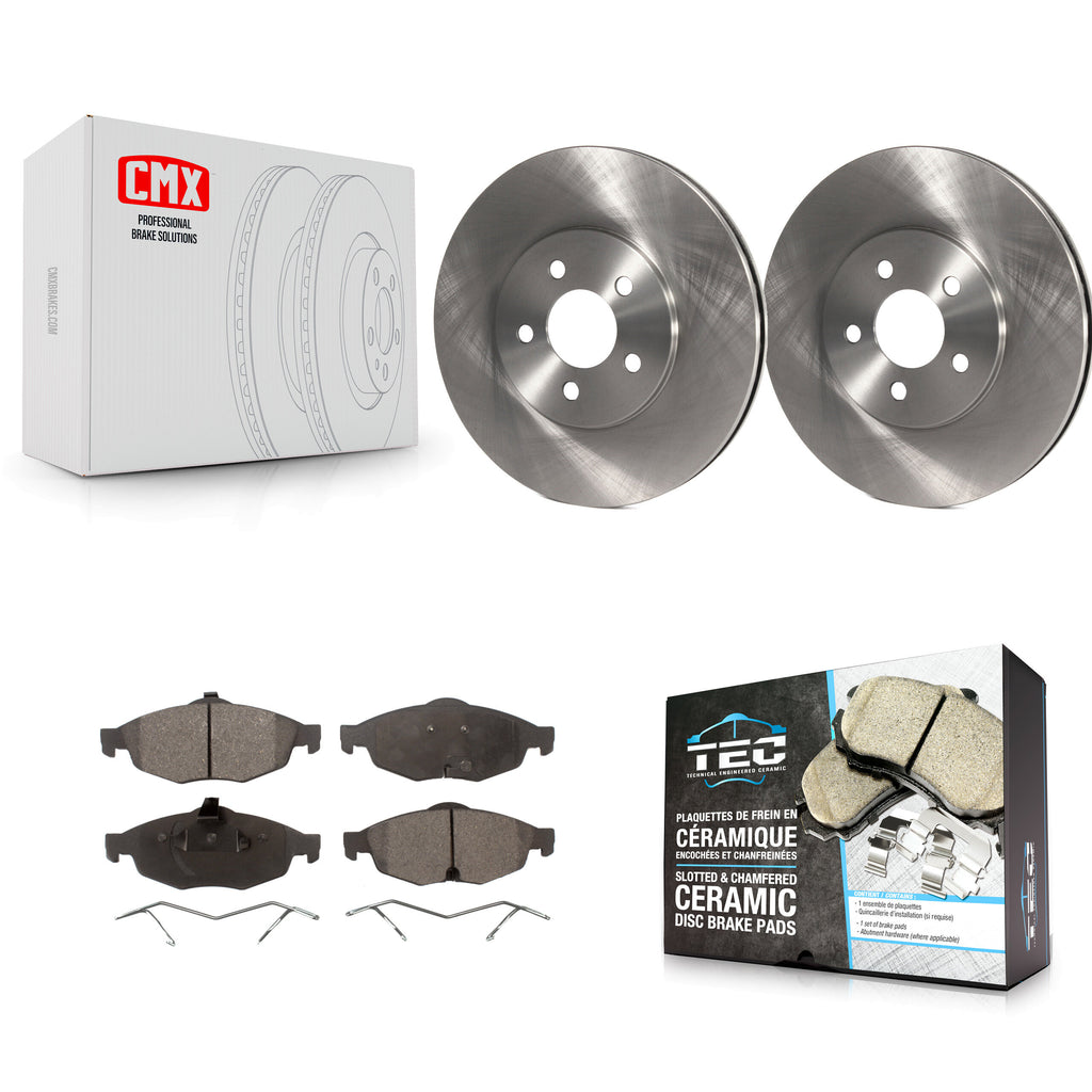 Front Disc Brake Rotors And Ceramic Pads Kit For Chrysler Sebring Dodge Stratus