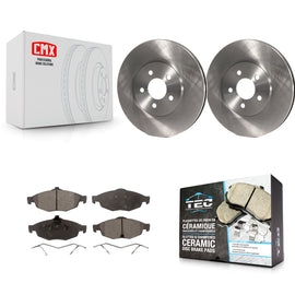 Front Disc Brake Rotors And Ceramic Pads Kit For Chrysler Sebring Dodge Stratus