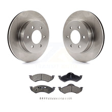 Charger l&#39;image dans la galerie, Front Disc Brake Rotors And Ceramic Pads Kit For 2000-2002 Dodge Dakota Durango