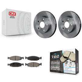 Front Disc Brake Rotors And Ceramic Pads Kit For Jeep Grand Cherokee