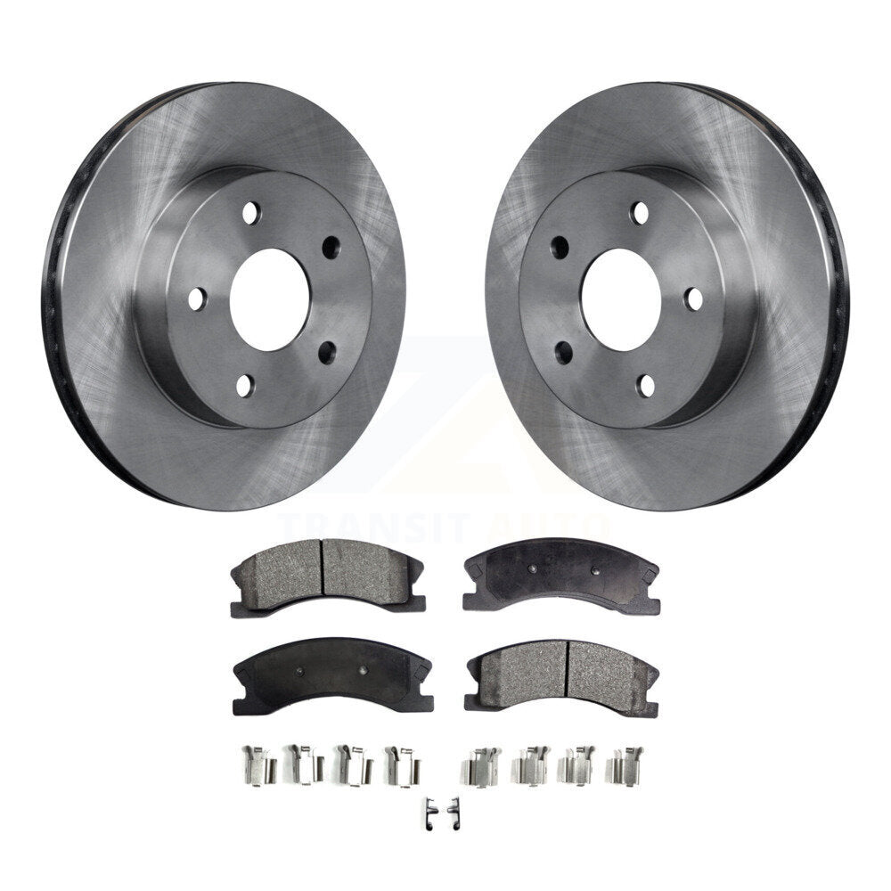 Front Disc Brake Rotors And Ceramic Pads Kit For Jeep Grand Cherokee