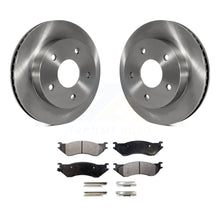 Charger l&#39;image dans la galerie, Front Disc Brake Rotors And Ceramic Pads Kit For 2000-2001 Dodge Ram 1500 RWD