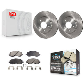 Front Brake Rotors Ceramic Pad Kit For Mitsubishi Chrysler Sebring Dodge Stratus