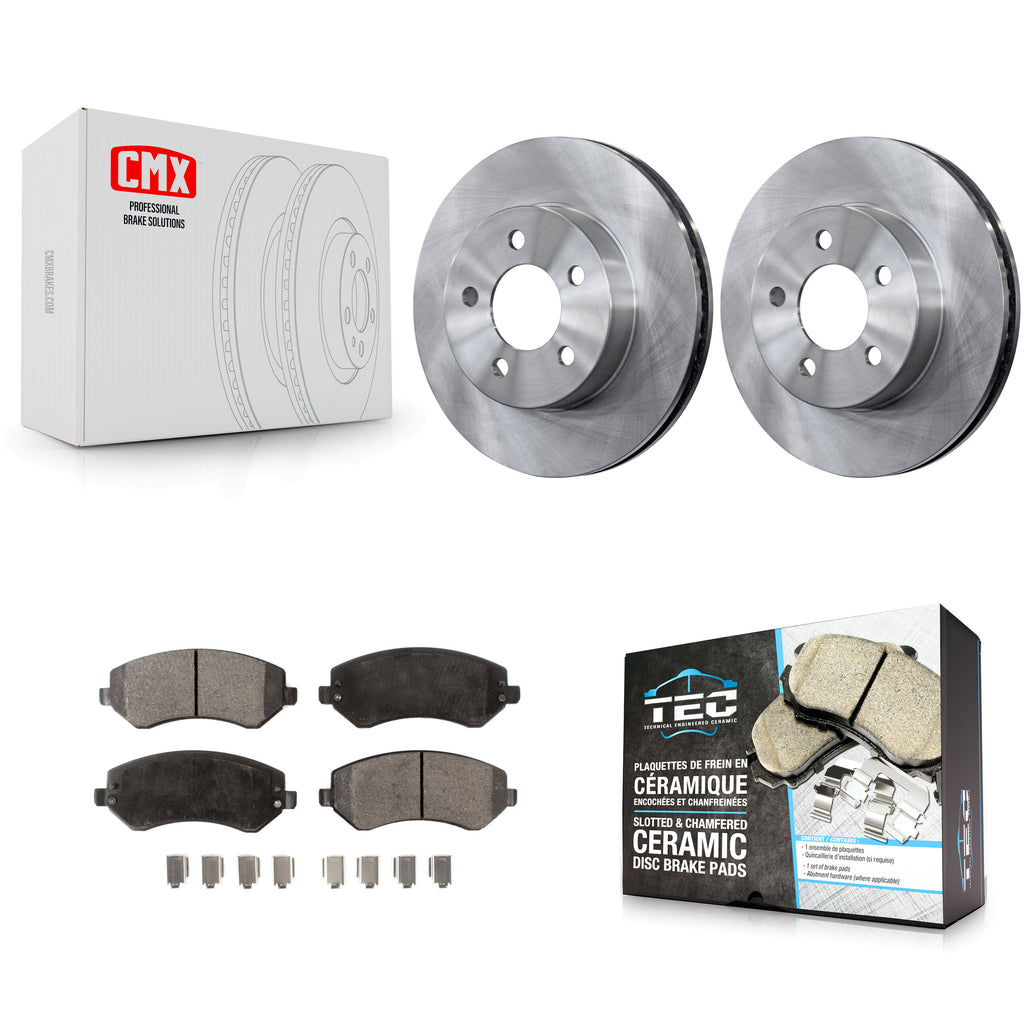 [Front] 2002-2007 Jeep Liberty Premium OE Brake Rotors & Ceramic Pads Kit For Max Braking