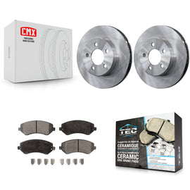 [Front] 2002-2007 Jeep Liberty Premium OE Brake Rotors & Ceramic Pads Kit For Max Braking