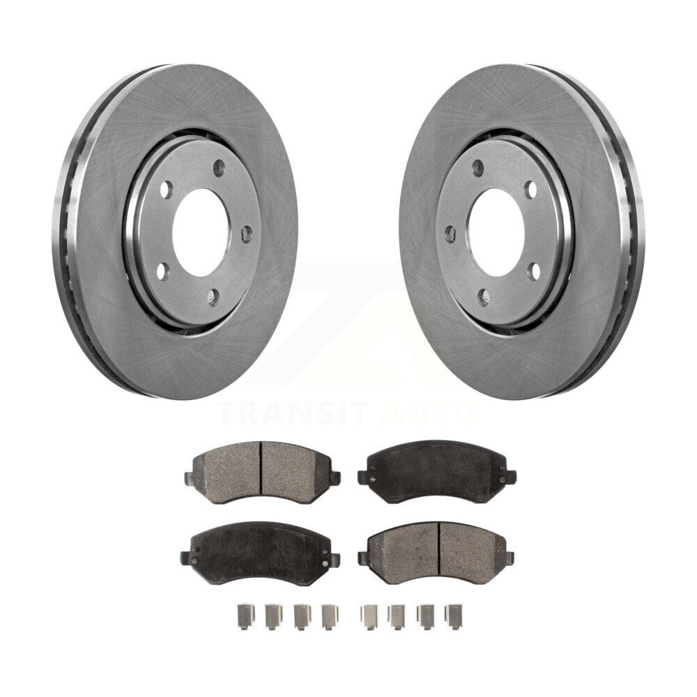 Front Disc Brake Rotor & Ceramic Pad Kit For Dodge Chrysler Town Country Grand