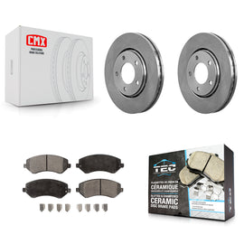 Front Disc Brake Rotor & Ceramic Pad Kit For Dodge Chrysler Town Country Grand