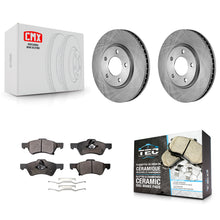 Charger l'image dans la galerie, Front Disc Brake Rotor &amp; Ceramic Pad Kit For Dodge Grand Caravan Chrysler Town