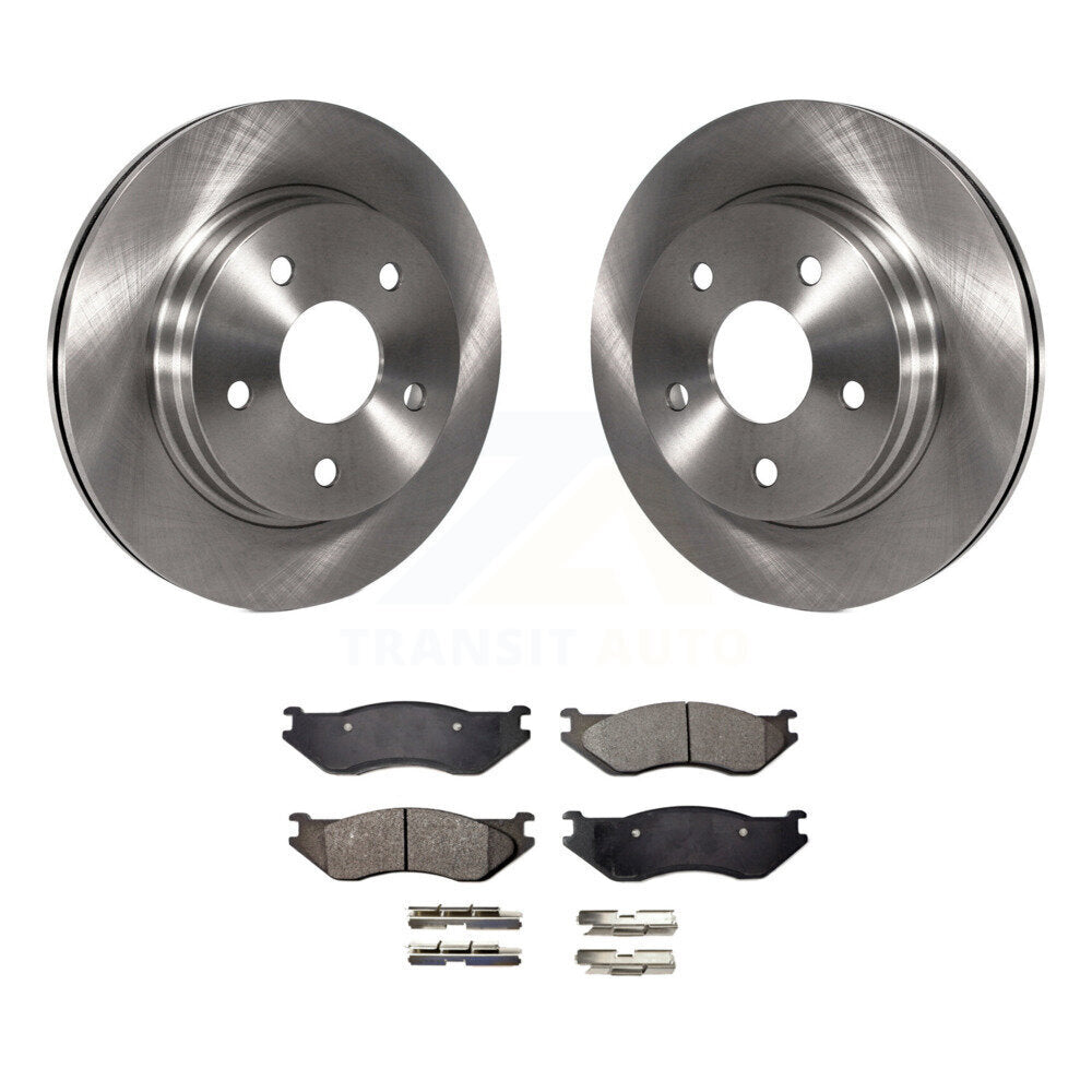 Front Disc Brake Rotors And Ceramic Pads Kit For Dodge Ram 1500 Durango