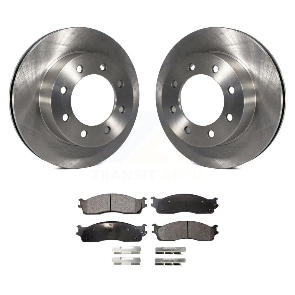 Front Disc Brake Rotors And Ceramic Pads Kit For Dodge Ram 2500 1500 3500