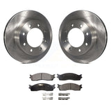 Front Disc Brake Rotors And Ceramic Pads Kit For Dodge Ram 2500 1500 3500