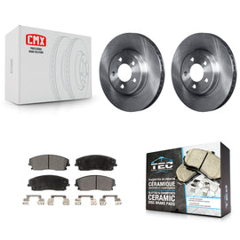 Front Disc Brake Rotor Ceramic Pad Kit For Dodge Charger Chrysler 300 Challenger