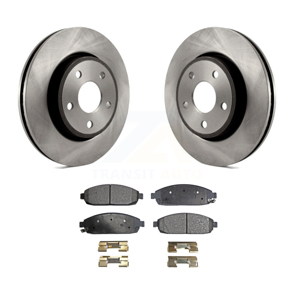 Front Disc Brake Rotors And Ceramic Pads Kit For Jeep Grand Cherokee Commander