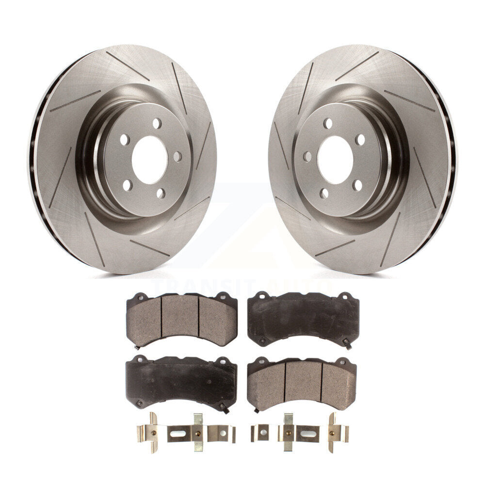 Front Disc Brake Rotors And Ceramic Pads Kit For Dodge Challenger Charger