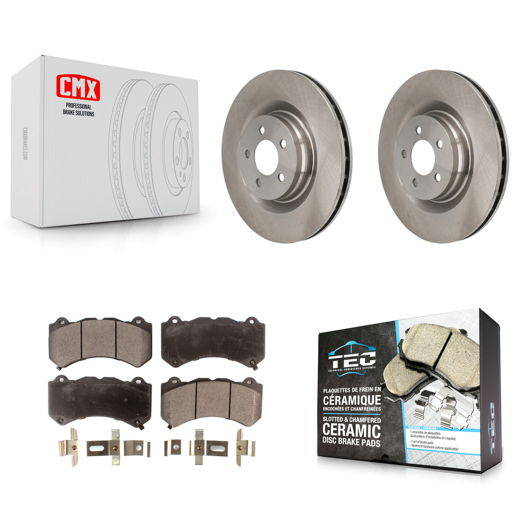 Front Disc Brake Rotors And Ceramic Pads Kit For Dodge Challenger Charger