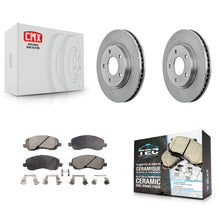 Load image into Gallery viewer, Front Disc Brake Rotors And Ceramic Pads Kit For Dodge Caliber Mitsubishi Lancer