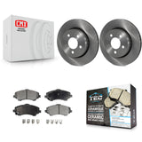 Front Disc Brake Rotors And Ceramic Pads Kit For Jeep Liberty Dodge Nitro