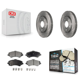 Front Brake Rotor Ceramic Pad Kit For Dodge Grand Caravan Chrysler Town & Routan