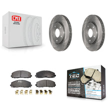 Charger l'image dans la galerie, Front Disc Brake Rotors And Ceramic Pads Kit For Dodge Grand Caravan