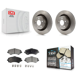 Front Disc Brake Rotors And Ceramic Pads Kit For Jeep Liberty Dodge Nitro