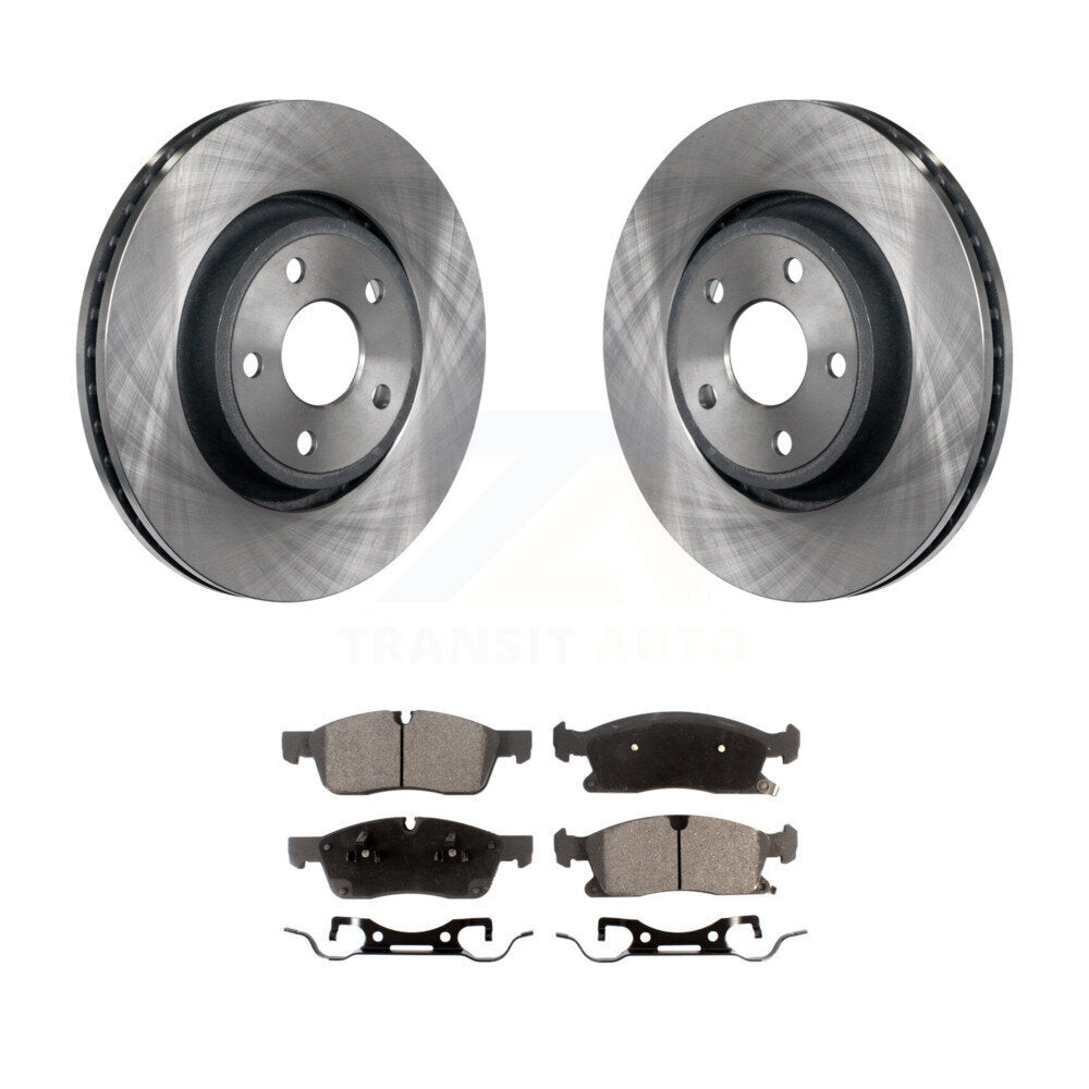 Front Disc Brake Rotors Ceramic Pad Kit For Jeep Grand Cherokee Dodge Durango WK