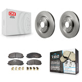Front Brake Rotors Ceramic Pad Kit For Dodge Grand Caravan Chrysler Journey Town
